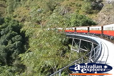 Kuranda Scenic Railway Stoney Creek Falls . . . CLICK TO VIEW ALL KURANDA SCENIC RAILWAY POSTCARDS