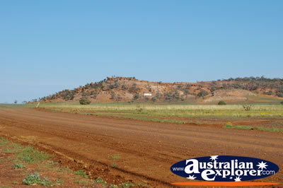 Red Dirt Road landscape . . . CLICK TO VIEW ALL LONGREACH POSTCARDS