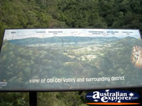 Mapleton Obi Obi Valley Lookout Sign . . . CLICK TO ENLARGE