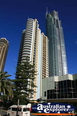 Exterior of the Q1 . . . CLICK TO VIEW ALL GOLD COAST (Q1) POSTCARDS