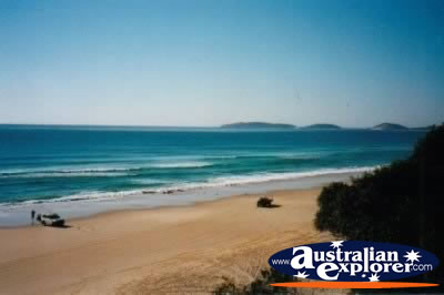 View of Rainbow Beach . . . CLICK TO VIEW ALL SUNSHINE COAST POSTCARDS