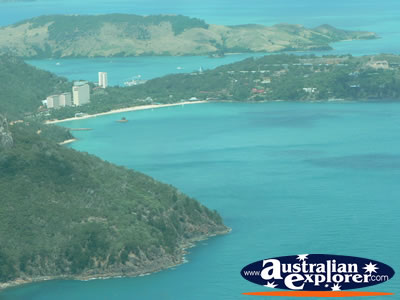 Coastline from Seaplane . . . VIEW ALL WHITSUNDAYS (HEART REEF) PHOTOGRAPHS