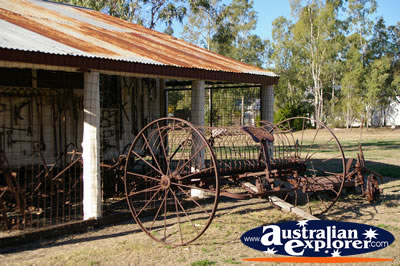 Old Farming Machinery and Shed . . . CLICK TO VIEW ALL SPRINGSURE (JENSEN PLACE) POSTCARDS