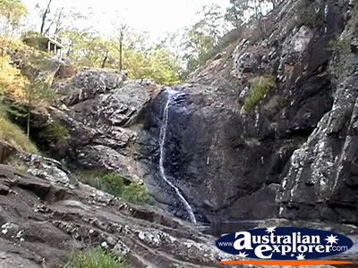 Tamborine Mountain Small Waterfall . . . CLICK TO VIEW ALL TAMBORINE MOUNTAIN POSTCARDS