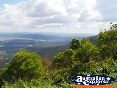 View from Tamborine Mountain Lookout . . . CLICK TO VIEW ALL TAMBORINE MOUNTAIN (LOOKOUT) POSTCARDS