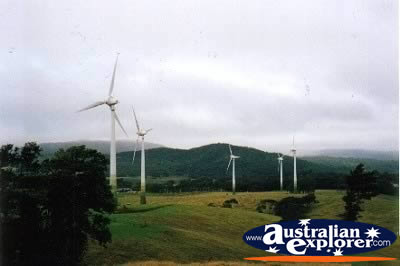 View of Wind Farm Windy Hill . . . CLICK TO VIEW ALL ATHERTON TABLELANDS (WINDY HILL) POSTCARDS