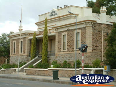 Burra Town Hall . . . CLICK TO VIEW ALL BURRA POSTCARDS