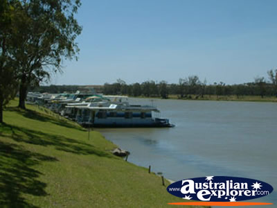 Waikerie Houseboats on the River . . . CLICK TO VIEW ALL WAIKERIE POSTCARDS