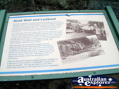 Blue Lake Plaque in Mount Gambier . . . VIEW ALL MOUNT GAMBIER PHOTOGRAPHS