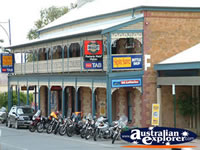 Mannum Bikes Outside Hotel . . . CLICK TO ENLARGE