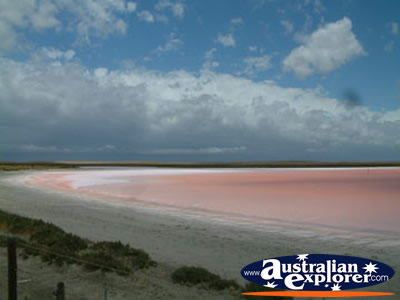 Pink Lake Between Strathalbyn And Tailem Bend . . . VIEW ALL STRATHALBYN PHOTOGRAPHS