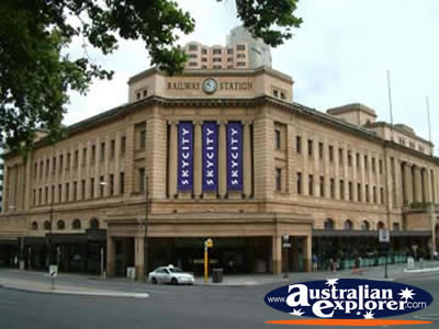 Adelaide Railway Station . . . CLICK TO VIEW ALL ADELAIDE POSTCARDS
