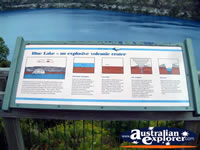 Mount Gambier Blue Lake Information Plaque . . . CLICK TO ENLARGE