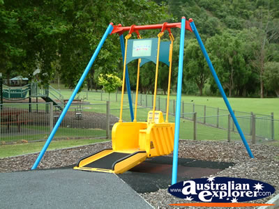 Mount Gambier Street Wheelchair Swing . . . CLICK TO VIEW ALL MOUNT GAMBIER POSTCARDS