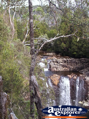 Cradle Mountain Waterfall . . . CLICK TO VIEW ALL CRADLE MOUNTAIN POSTCARDS