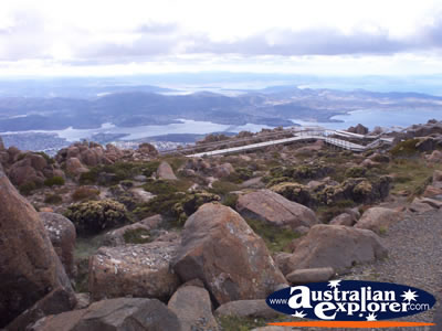 Hobart - View from Mount Wellington . . . CLICK TO VIEW ALL MOUNT WELLINGTON POSTCARDS