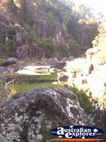 View of Cataract Gorge in Launceston . . . CLICK TO ENLARGE