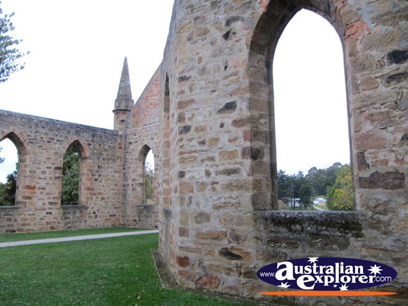 Church Close up . . . CLICK TO VIEW ALL PORT ARTHUR POSTCARDS
