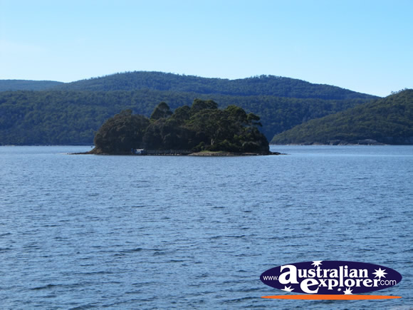 Isle of the Dead from a Distance . . . CLICK TO VIEW ALL PORT ARTHUR POSTCARDS