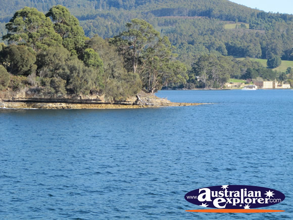 Point Puer with Port Arthur in Background . . . CLICK TO VIEW ALL PORT ARTHUR POSTCARDS