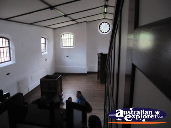 Inside Separate Prison Chapel . . . VIEW ALL PORT ARTHUR PHOTOGRAPHS