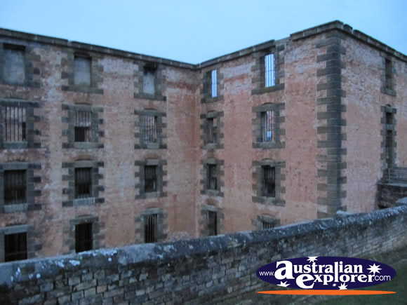The Penitentiary Walls . . . CLICK TO VIEW ALL PORT ARTHUR POSTCARDS