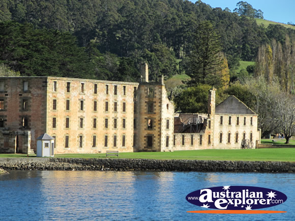 View of The Penitentiary from Mason Cove . . . CLICK TO VIEW ALL PORT ARTHUR POSTCARDS