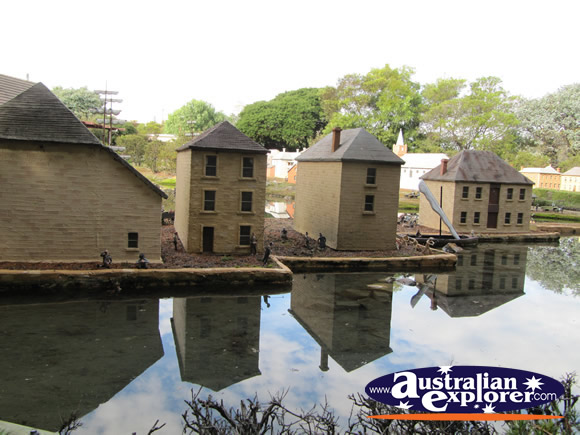 Old Hobart Town Model Village next to the Water . . . CLICK TO VIEW ALL RICHMOND POSTCARDS