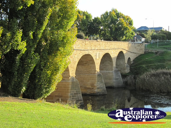 Richmond Bridge View with Trees . . . CLICK TO VIEW ALL RICHMOND POSTCARDS