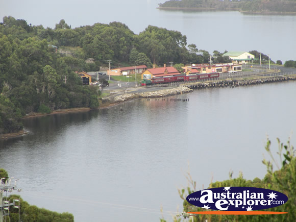 View of Macquarie Harbour . . . CLICK TO VIEW ALL STRAHAN POSTCARDS