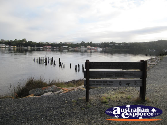 Historic Foreshore Walking Track . . . CLICK TO VIEW ALL STRAHAN POSTCARDS
