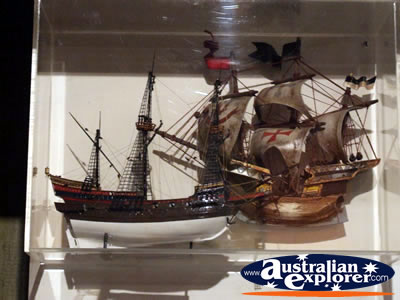 Ballarat Gold Museum Ship Display . . . CLICK TO VIEW ALL BALLARAT POSTCARDS