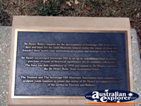 Ballarat Gold Museum Henry Bolte Plaque . . . CLICK TO ENLARGE