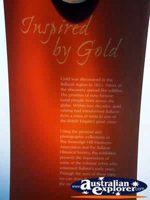 Ballarat Gold Museum Information . . . VIEW ALL BALLARAT PHOTOGRAPHS