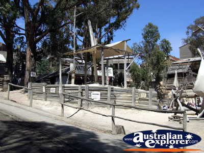 Ballarat Sovereign Hill Fencing . . . CLICK TO VIEW ALL BALLARAT POSTCARDS