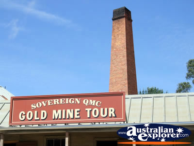 Ballarat Sovereign Hill Gold Mine Sign . . . VIEW ALL BALLARAT PHOTOGRAPHS