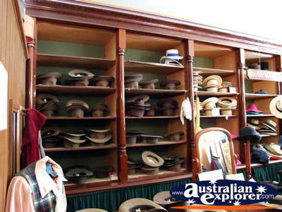 Ballarat Sovereign Hill Hat Display . . . CLICK TO VIEW ALL BALLARAT POSTCARDS