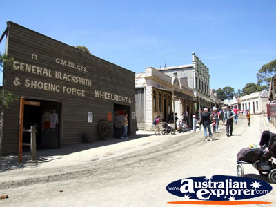 Ballarat Sovereign Hill Blacksmith . . . CLICK TO VIEW ALL BALLARAT POSTCARDS