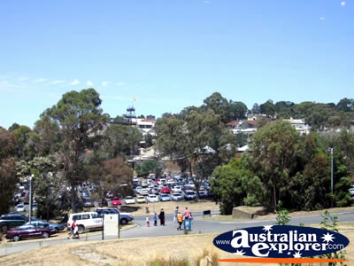 Ballarat View of Sovereign Hill from Gold Museum . . . CLICK TO VIEW ALL BALLARAT POSTCARDS