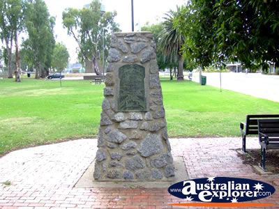 Cohuna Major Mitchell Memorial . . . CLICK TO VIEW ALL COHUNA POSTCARDS