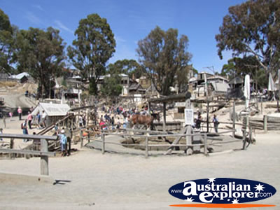 Ballarat Sovereign Hill Horse Pen . . . CLICK TO VIEW ALL BALLARAT POSTCARDS