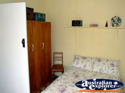 Cathcart Miners Cottage Bedroom . . . CLICK TO VIEW ALL ARARAT POSTCARDS