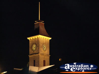 Hamilton Clock at Night . . . VIEW ALL HAMILTON PHOTOGRAPHS