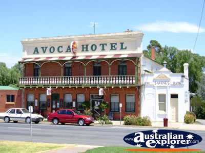 Avoca Hotel . . . CLICK TO VIEW ALL AVOCA POSTCARDS