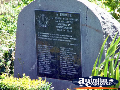Warnambool Flagstaff Hill Lighthouse Memorial . . . CLICK TO VIEW ALL WARNAMBOOL POSTCARDS