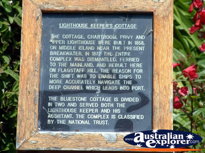 Warnambool Flagstaff Hill Lighthouse Sign . . . CLICK TO VIEW ALL WARNAMBOOL POSTCARDS