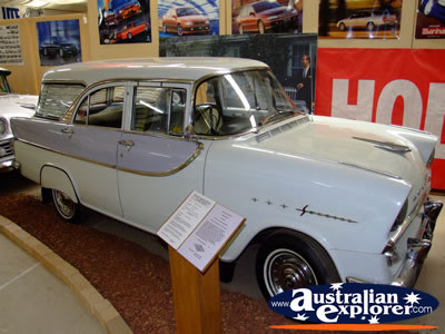 White Vintage Vehicle at Echuca Holden Museum . . . VIEW ALL ECHUCA (HOLDEN MUSEUM) PHOTOGRAPHS