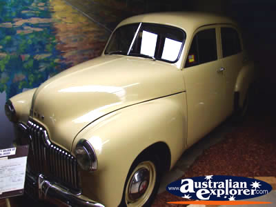 Vehicle Inside Echuca Holden Museum . . . CLICK TO VIEW ALL ECHUCA (HOLDEN MUSEUM) POSTCARDS