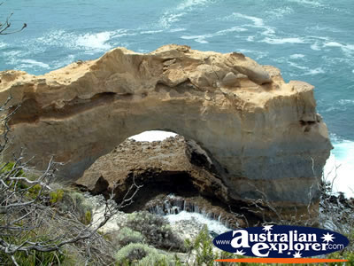 View of Great Ocean Road the Arch . . . CLICK TO VIEW ALL GREAT OCEAN ROAD POSTCARDS