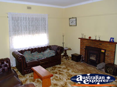 Cathcart Miners Cottage Living Room . . . CLICK TO VIEW ALL ARARAT POSTCARDS